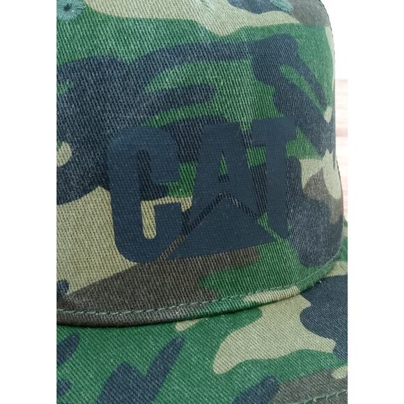 CAT Caterpillar Cap Camouflage Trucker Mesh Back Adjustable Mens One Size - Picture 3 of 8